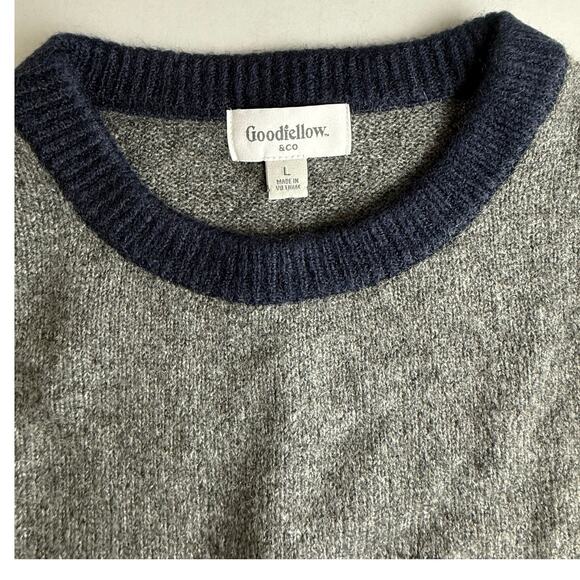 Goodfellow & Co. Men's Green/Gray Pullover - Size L - Picture 4 of 6